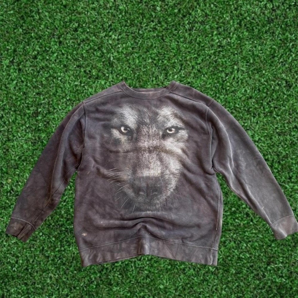 The Mountain AOP Wolf Sweatshirt
